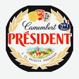 Сыр Камамбер President с белой плесенью 45% 125 г