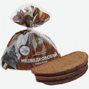 Хлеб ржано-пшеничный заварной ПЕКО Медведковский, в нарезке 375 г