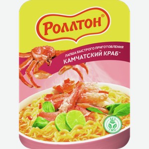 Лапша РОЛТОН со вкусом камчатского краба, 0.09кг