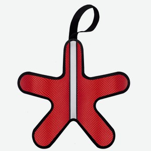 Tappi игрушка для собак звезда, красный со светоотражающей полоской (331 г)
