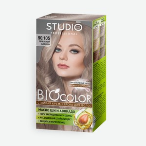Studio Biocolor Крем - Краска для Волос 90.105 Пепельный Блондин, 15 мл