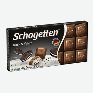 Шоколад молочный Schogetten Ванильный крем и печенье с какао 100 г