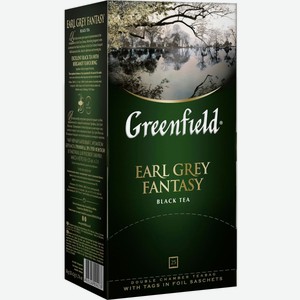 Чай черный Greenfield Earl Grey fantasy, 25 пак, 2 г