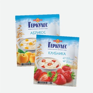 Овсяная каша  Русский продукт  Геркулес, абрикос/клубника 35г