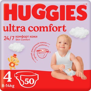 Подгузники Huggies Ultra Comfort 4 8-14кг 50шт
