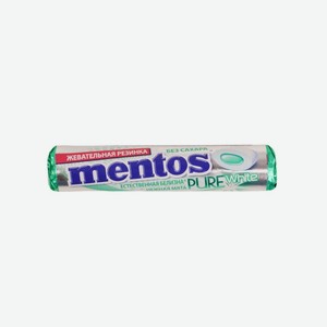 Жевательная резинка Mentos Pure White со вкусом нежной мяты 16 г