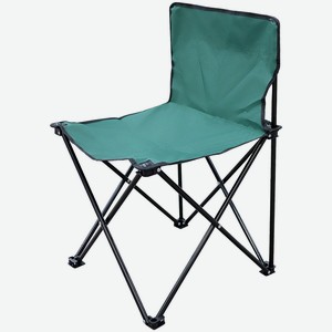 Кресло складное Кемпинговое, 45х45х70 см, без подлокотников, зеленый