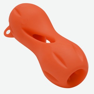 PETSHOP игрушки игрушка для собак  Кость резиновая  для лакомств, оранжевая (16х6,5 см)