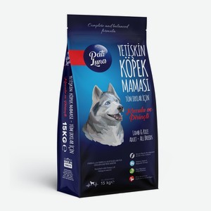 Pati luna сухой корм для взрослых собак всех пород с ягненком и рисом (15 кг)