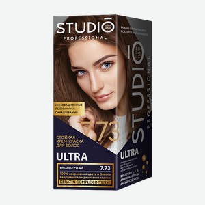 Краска д/волос Studio professional Ultra 7.73 Янтарно-русый