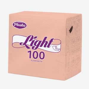 Салфетки Plushe Light 22,5 1сл 90шт Белые