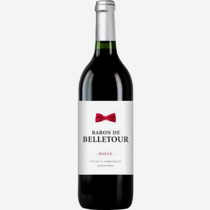 Вино Барон де Бельтур ординарное красное полусладкое 10-12% 0,75л