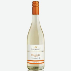 Вино Монтекампо Москато ОС белое сладкое 7% 0,75л