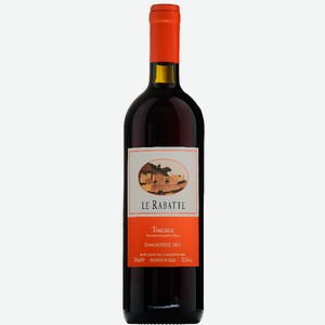 Вино Санджовезе Ле Рабатте ОС красное сухое 12,5% 0,75л