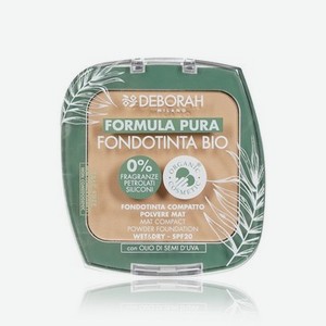 Тональная пудра для лица DEBORAH Milano Formula Pura Fondotinta Bio 03 SPF 20 9г