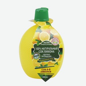 Сок натуральный «Азбука Продуктов» лимон, 200 мл