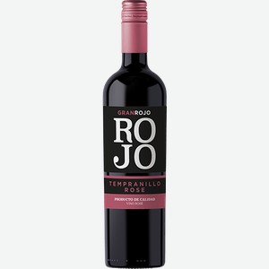 Вино Гран Рохо Темпранильо Розе розовое сухое 12,5% 0,75л Агирре /Чили/