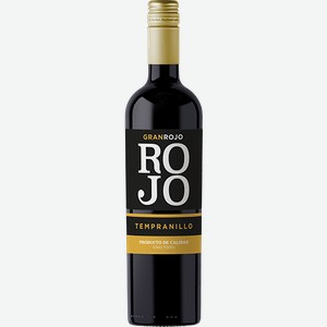 Вино Гран Рохо Темпранильо красное полусухое 12,5% 0,75л Агирре /Чили/