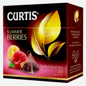 Чай черный Curtis Summer Berries фруктовый в пирамидках, 20 шт