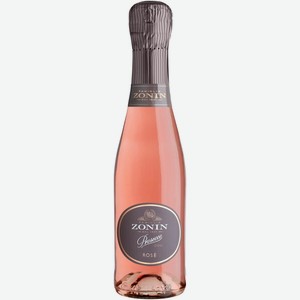 Вино игристое Zonin Famiglia Prosecco Rose розовое брют Италия, 200мл