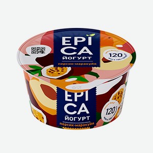 Йогурт Epica Персик-маракуйя 4,8% 130 г
