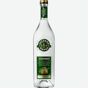 Водка Зеленая марка Кедровая особая 40% 0.5л