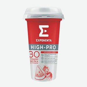 Напиток кисломолочный Exponenta High-Pro Клубника-арбуз 250 мл