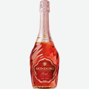 Вино игристое Mondoro Rose розовое полусладкое 9.5% 0.75л
