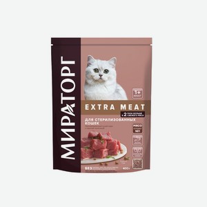 Сухой корм для кошек Мираторг  Winner Extra Meat  с нежной телятиной, для стерилизованных, 1.2 кг