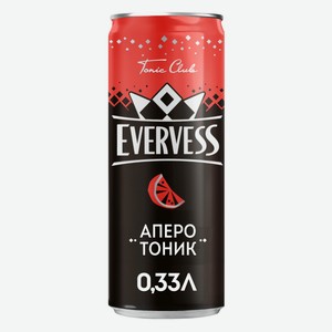 Газированный напиток Итальянский Аперо Эвервесс/Evervess 0.33л, банка