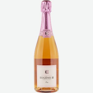 Шампанское розовое брют Еужен III шардоне пино нуар Шампань де Барфонтарк с/б, 0,75 л