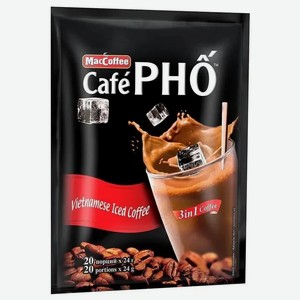 Напиток кофейный растворимый Вьетнамский MACCOFFEE 3 в 1  Кафе ФО  Cafe PHO 24 г
