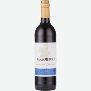 Вино Ranahan Ranch Cabernet Sauvignon красное сухое 14%, 750мл