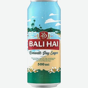 Пиво Bali Hai Romantic Day светлое фильтрованное пастеризованное 4.9%, 500мл