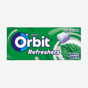 Жевательная резинка Refresher s (Рефрешер с) вкус: мята ТМ Orbit (Орбит) 16 г