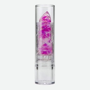 Бальзам-помада для губ Lukky Конфетти прозрачный с фиолетовыми блестками