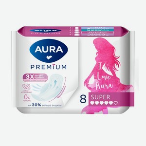 Прокладки <Aura Premium> Super 8шт Китай