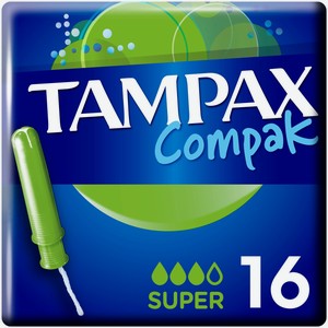 Tampax тампоны compak super с аппликатором 16 шт