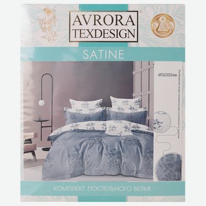 Комплект постельного белья Avrora TexDesign, 1.5-сп, нав. 70х70 см, сатин, хлопок, диз.32302