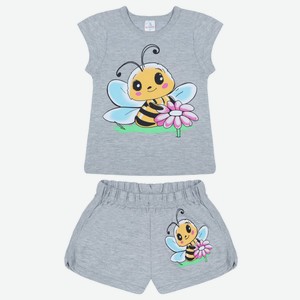Комплект для девочек Bonito Kids футболка и шорты, асс. (104)
