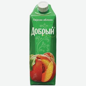 Сок Добрый персик - яблоко 1 л /Россия/