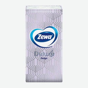 Носовые платочки Zewa Deluxe Design бумажные 3 слоя 10*24шт