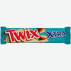 Печенье сахарное TWIX XTRA «Соленая Карамель» с соленой карамелью, покрытое молочным шоколадом, 82г (2 x 41г)