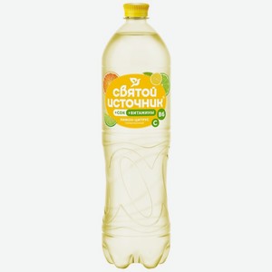 Напиток Святой Источник Вода+Сок лимон-цитрус 1.5 л