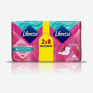 Прокладки <Libresse Ultra> с мягкой поверхностью 16шт Россия