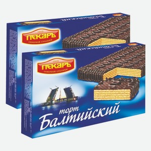 Торт вафельный Балтийский Пекарь 320 г в магазине Реал - цена, где ...