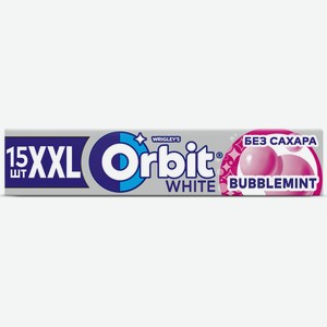 Жевательная резинка Orbit Xxl White Bubblemint 20 20 г
