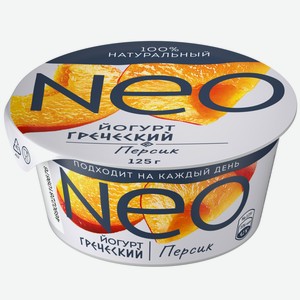 Йогурт Neo Греческий с персиком 1.7% 125 г