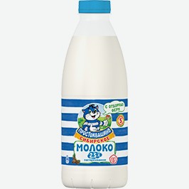 Молоко Простоквашино, 2,5%, 930 Мл