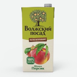 Нектар Волжский посад Персик-яблоко 2л